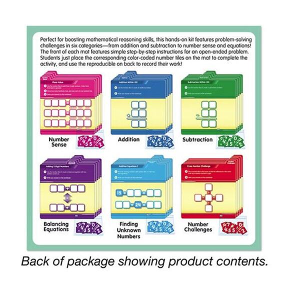 Lakeshore Learning - Math Reasoning Challenge Activity Kit - Gr. 2 NEW - Picture 3 of 8